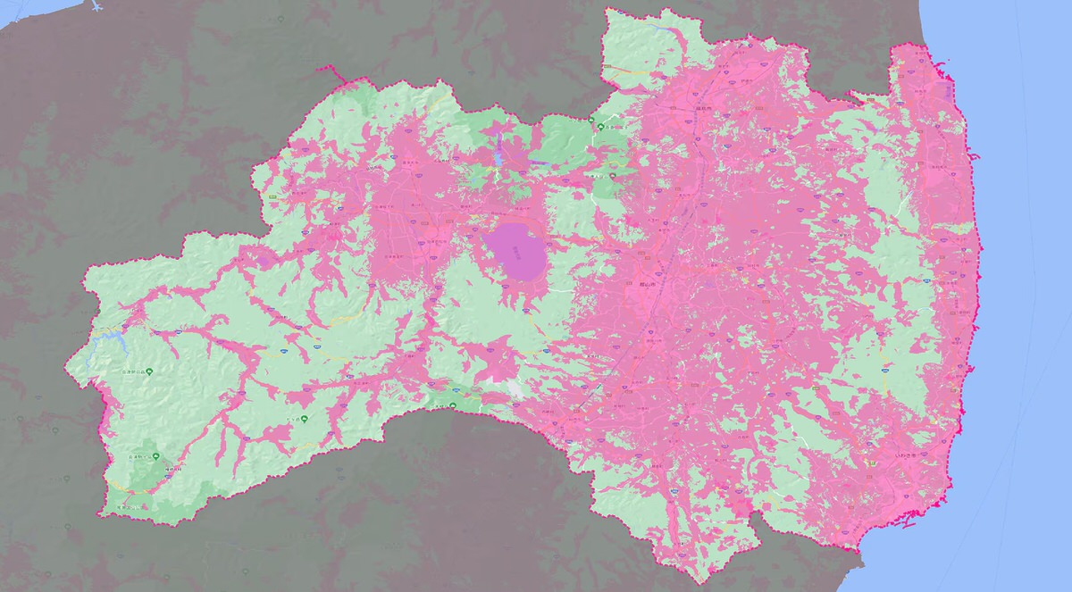 楽天モバイル 福島県 電波状況
