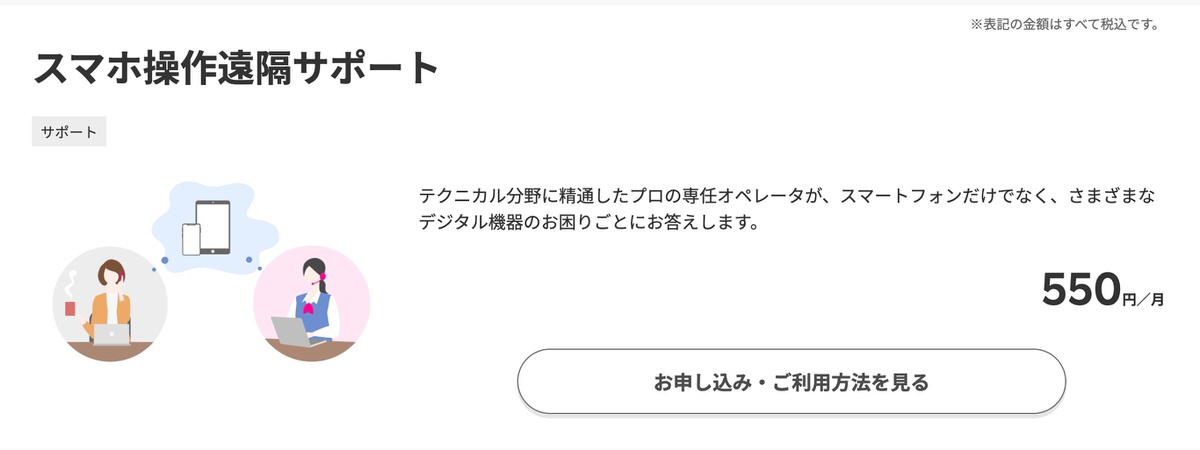 楽天モバイル有料サポート値段