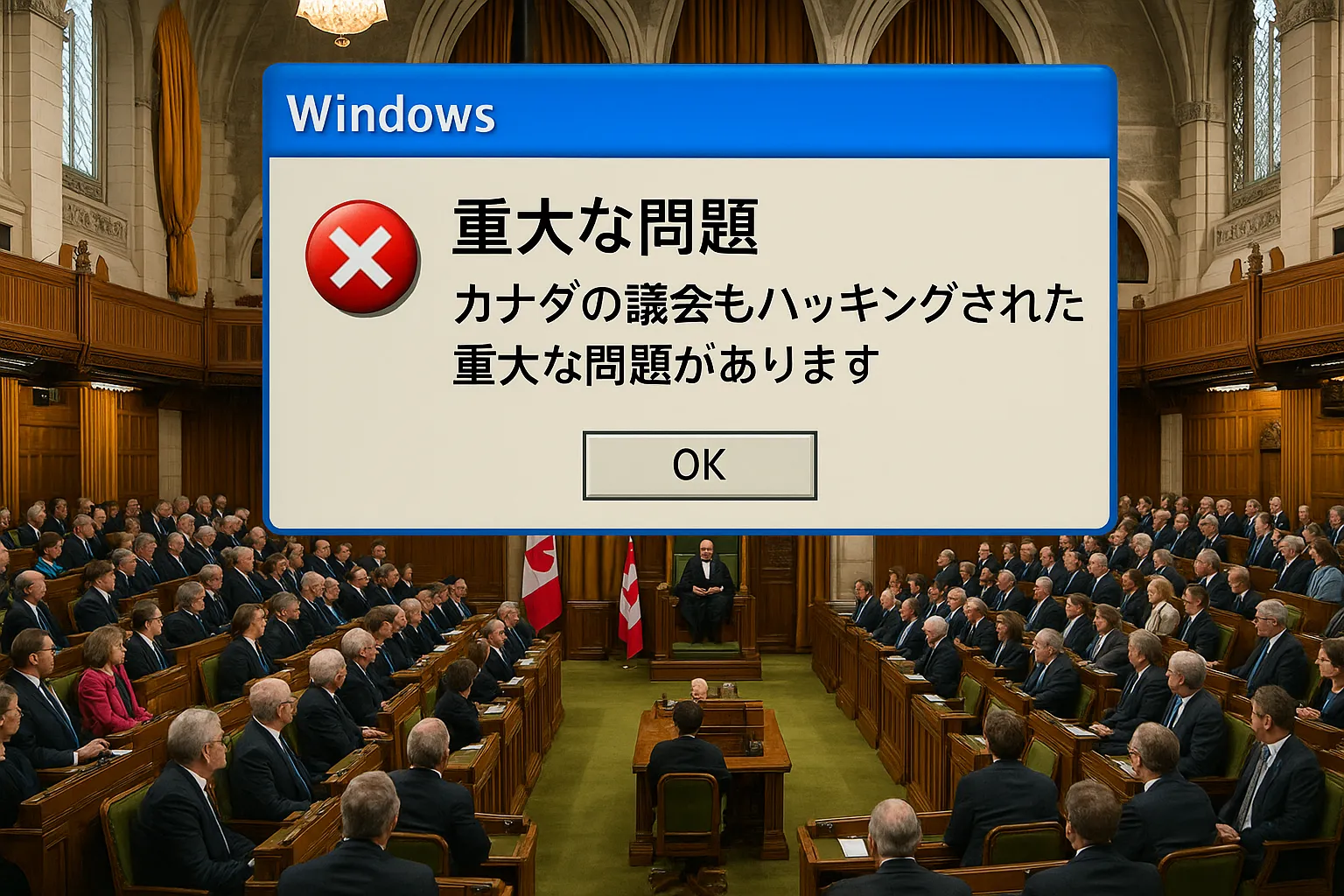あのカナダの議会もハッキングされた！Windowsの重大な問題