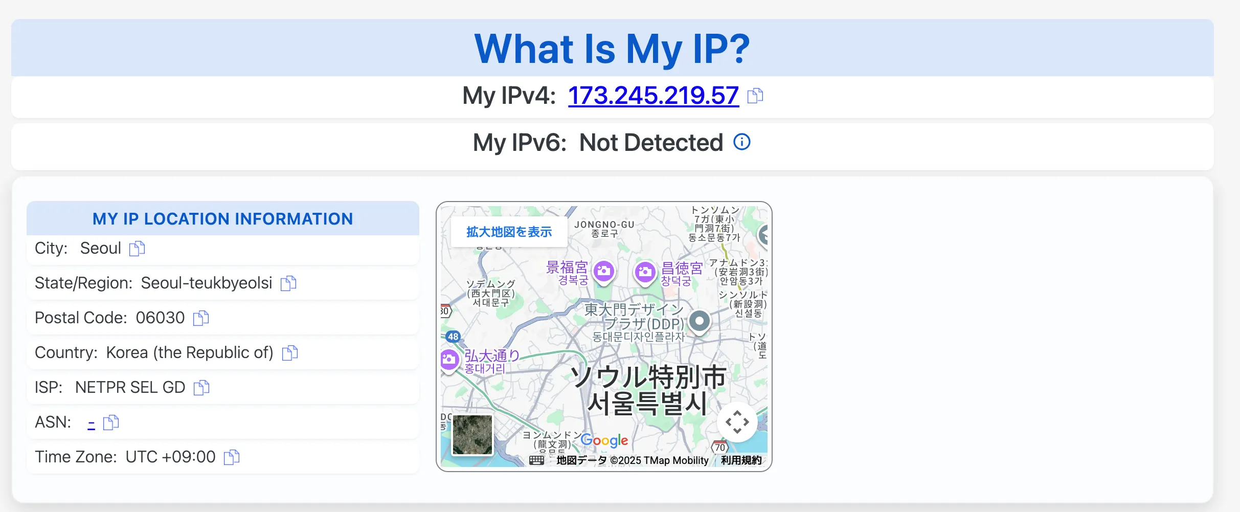 IPアドレス漏洩チェック